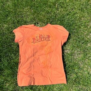 Orange Harley Davidson GraphicT-Shirt